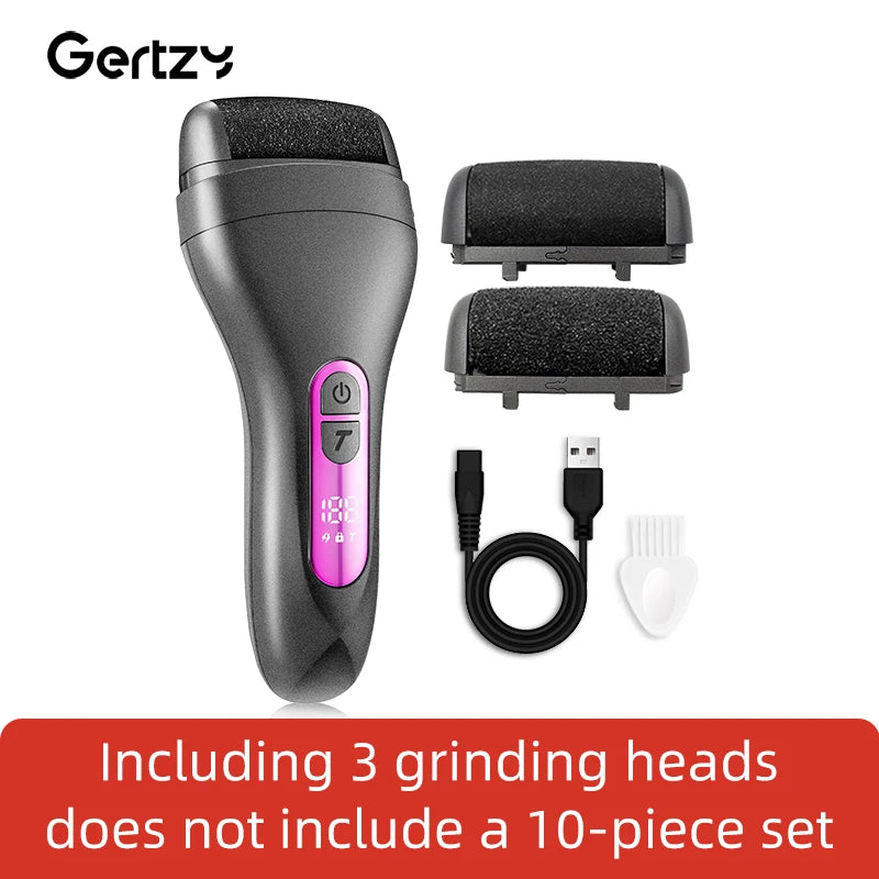 PediGlow - USB rechargeable electric foot remover, suitable for portable foot therapy tools with dead skin and hard cracks