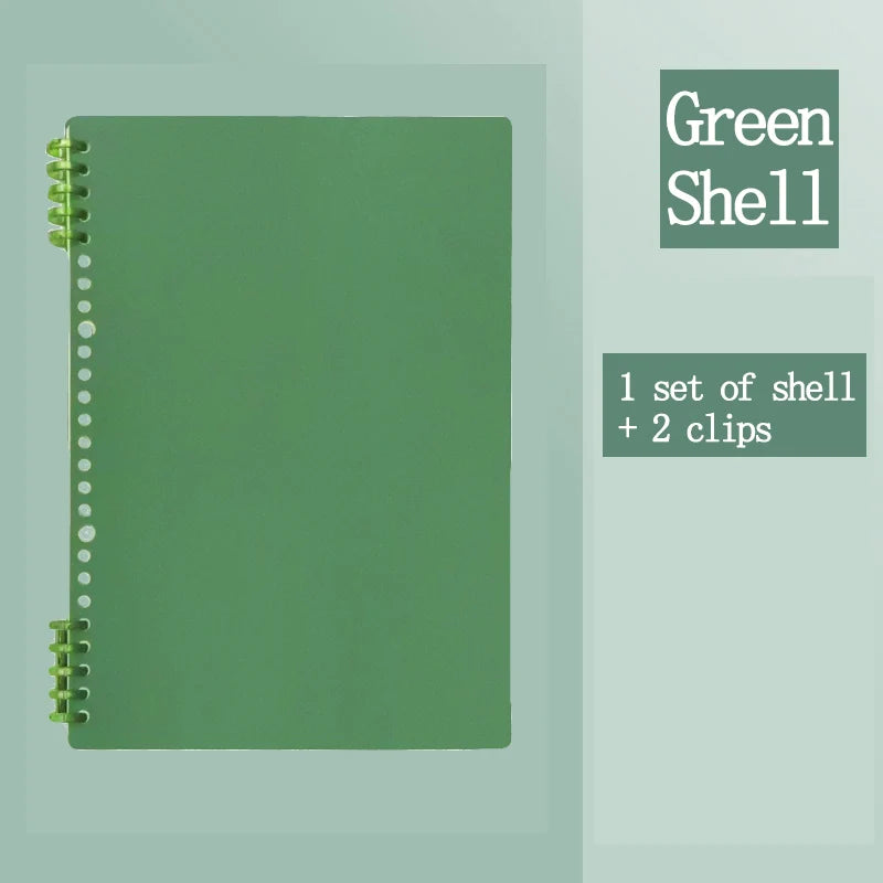 Loose Leaf Notebook refillable page Diary Planner Office School Supplies Stationery cute gel pen student writing a5 kawaii shell