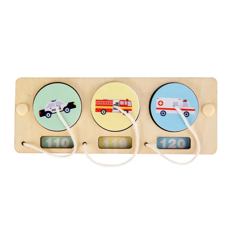 2024 Baby DIY Montessori Busy Board Wooden Accessories Castle Animal Letters Number Movement Educational Toys For Children Gifts