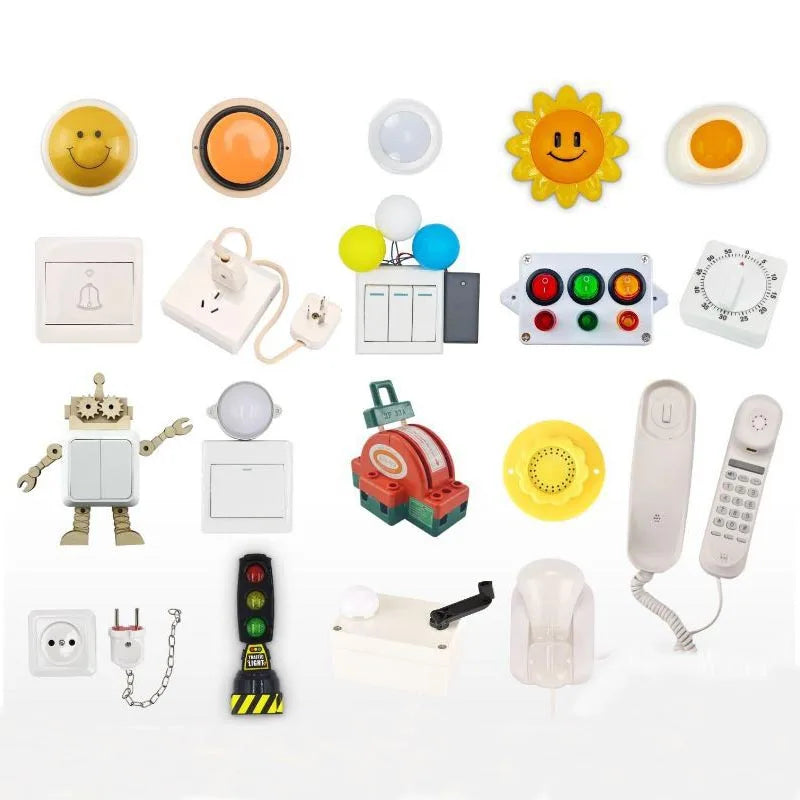 Children Busy Board For Accessories Baby Wooden Montessori Sensory Activity Board Toy Busy Board Accessories Part Education Toys