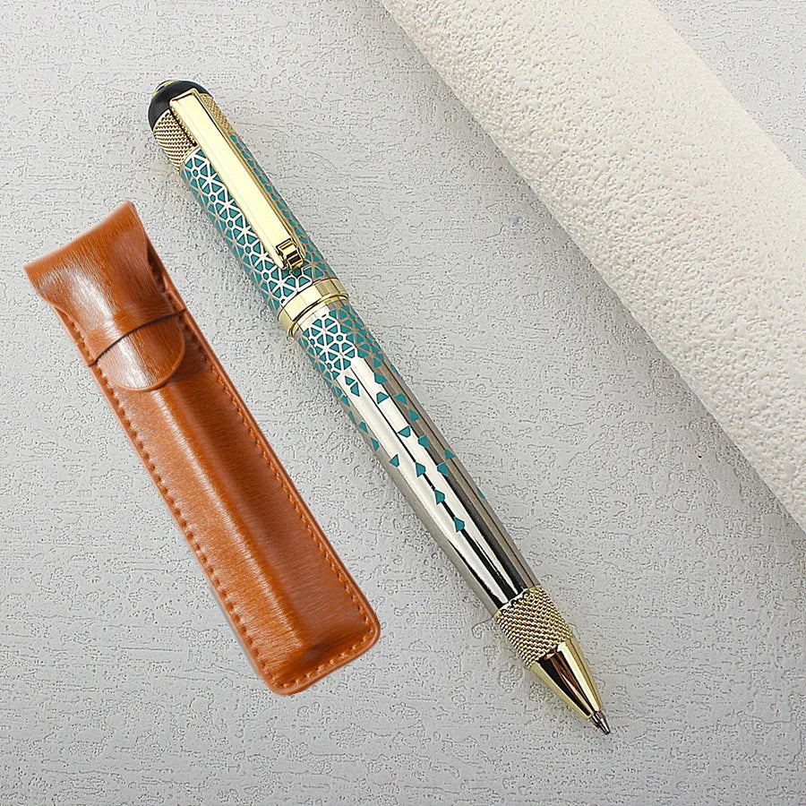 Classic Luxury Ink Ballpoint Pen, Ink Medium Point 0.7mm Smooth Writing Metal Ball Point Pen Signature Pen