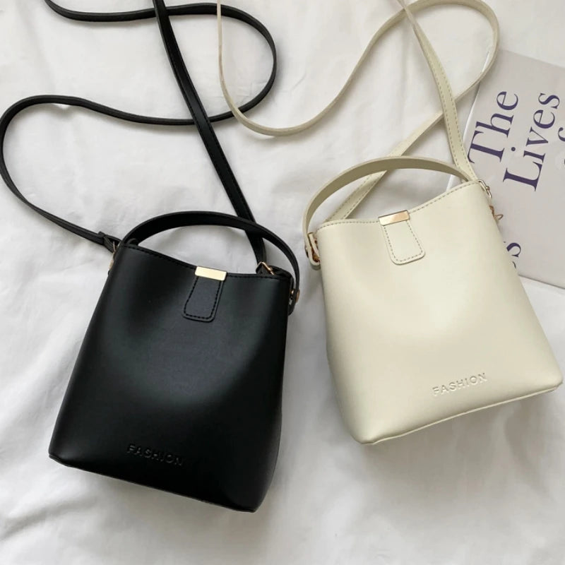 CÉRA - 
Women PU Leather Handbag Casual Tote Bag Lady Messenger Shoulder Bag Brand Design Female Totes Bolsa Black