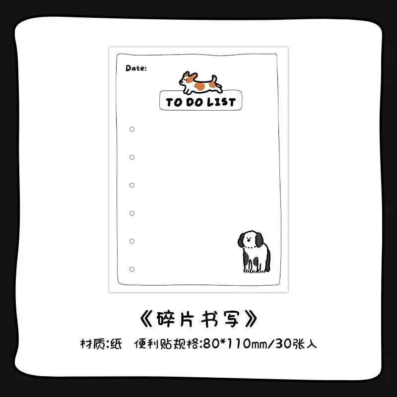 30sheets Memo Note Happy Business List Series Schedule Weekly Plan List Notes Check-in N Times Sticky Notes Stationery Note Pad