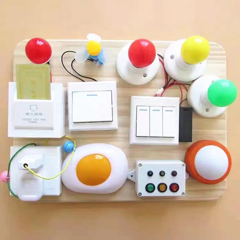 Children Busy Board For Accessories Baby Wooden Montessori Sensory Activity Board Toy Busy Board Accessories Part Education Toys