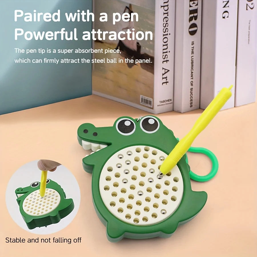Magnet Ball Drawing Board Kids Magnet Tablet Sketch Pad With Magnetic Stylus Montessori Education Travel Activities Magnet Toy