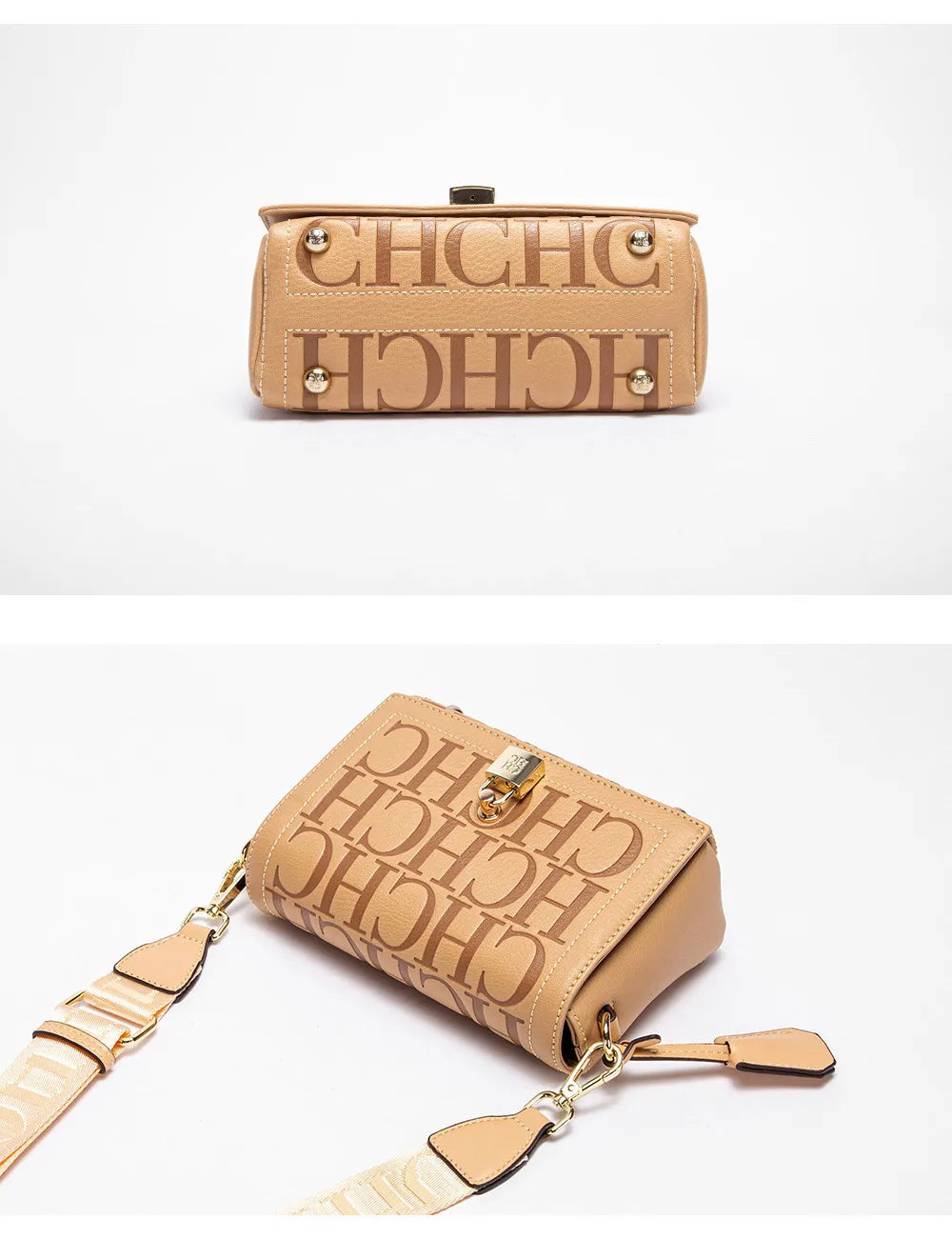 ARLIS - 
Fashion Design Model Metal Accessories Buckle Women's Shoulder Bag Luxury Brand 2025 Fashion Solid Colour Printed Head Bag