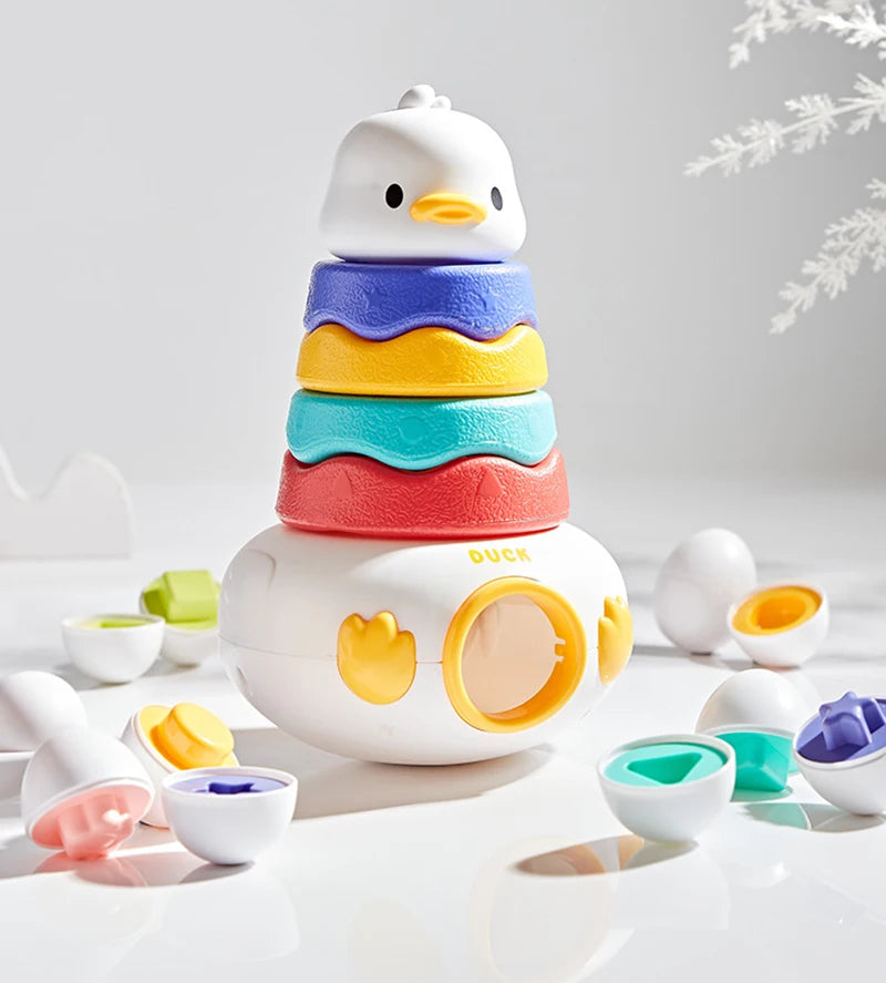 Montessori Educational Toys 1 2 3 Year Children Toy Easter Egg Baby Sensory Puzzle Smart Eggs Colors Shape Matching Sorter Games