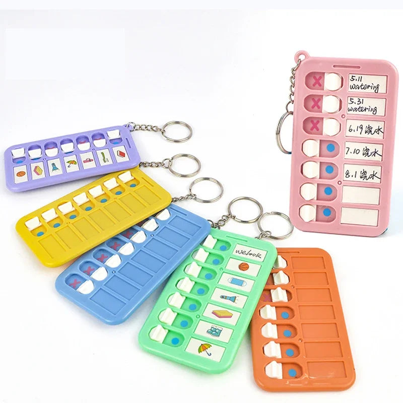 Kid Self Discipline Check List Stationery Memo Board School Supplies Diary Key Chain Notebooks Notepad Notebook Useful Office