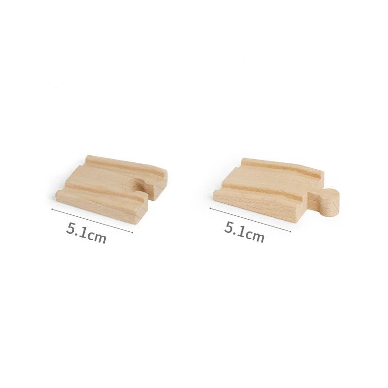 Wooden Train Rail Kinds Of Wooden Train Track Connector Adapter Fit for All Brands Wood Tracks Educational Toys For Kids Gift