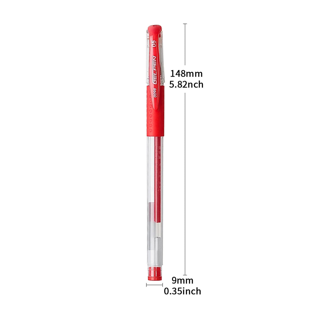 WQN-4/8/12pcs Gel Ink Pen Rollerball Pen Set Office Supplies Red Ink Color 0.5mm Ballpoint Pen Student School Stationery