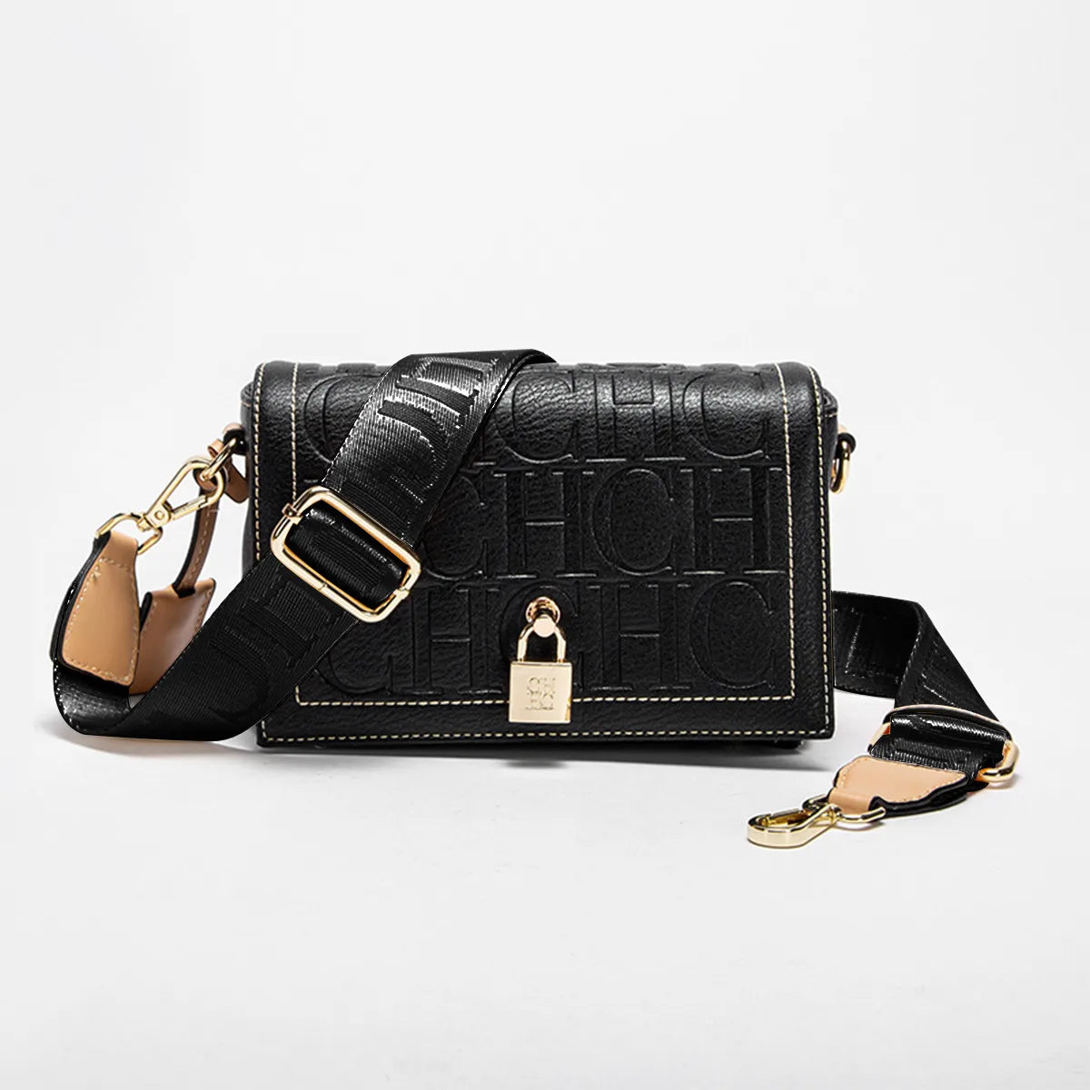 ARLIS - 
Fashion Design Model Metal Accessories Buckle Women's Shoulder Bag Luxury Brand 2025 Fashion Solid Colour Printed Head Bag