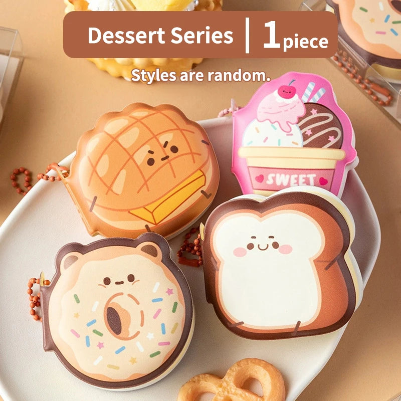 Cartoon Soft Silicone Cover Memo Pad Paper Sticky Notes Planner Sticker Dessert Game Series Notepad Office School Supplies 1Pcs