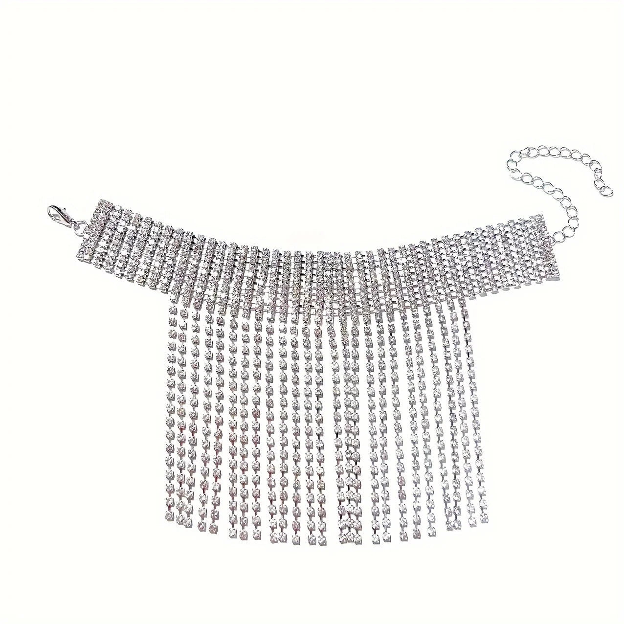 GLINTA- 
piece Fashion new style Rhinestone chain national style shiny tassel charm chain foot accessories high heel shoes accessories