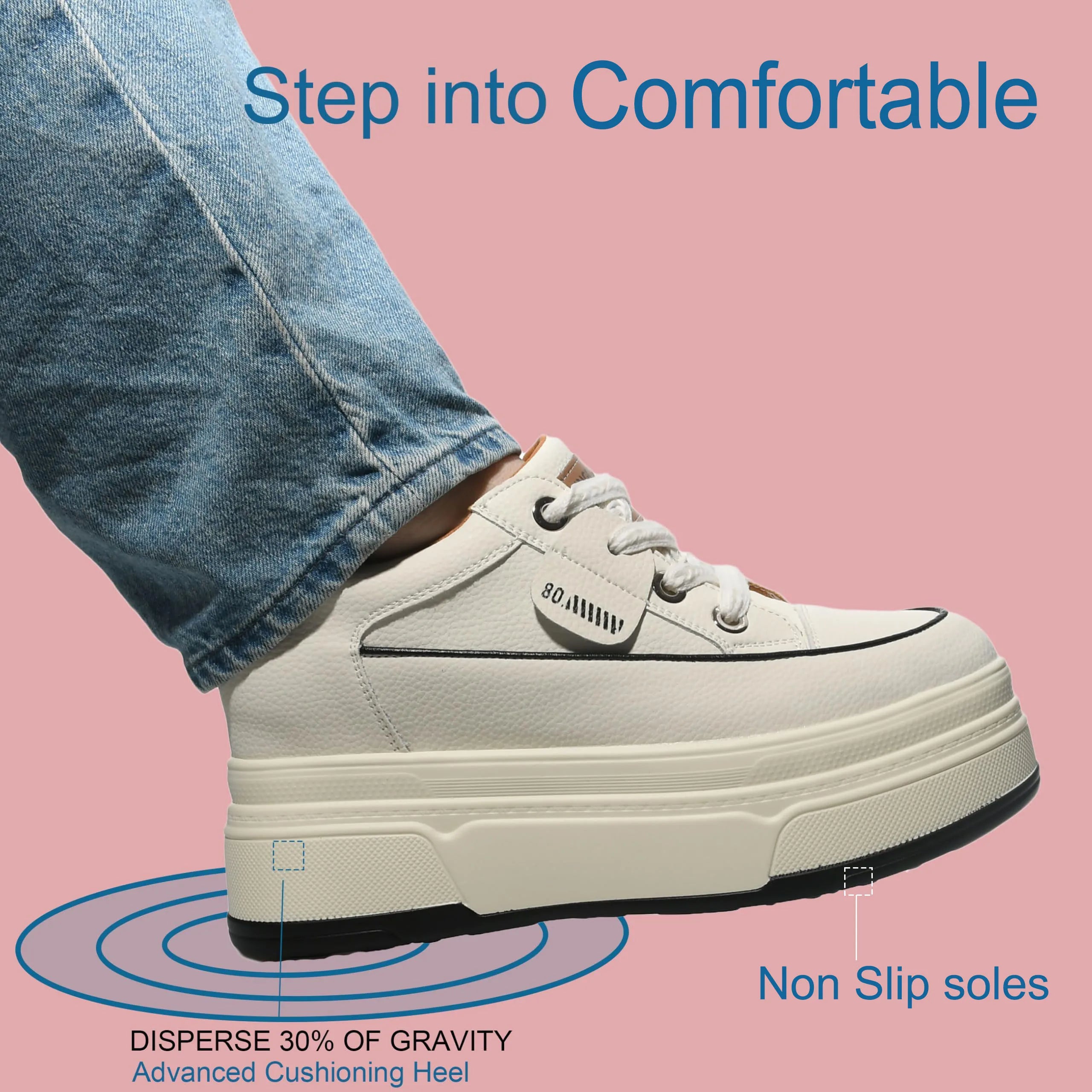 Fujin -  9cm Cow Suede Genuine Leather Women Vulcanized Shoes Platform Wedge Skate Boarding High Brand Heels Casual Summer Shoes