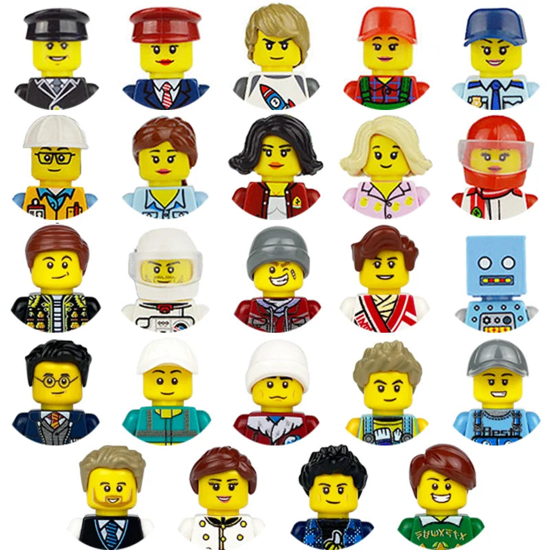 Building block toys, mini figures, character action figures, city people, building block accessory sets, children's gifts