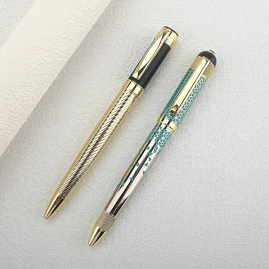 Classic Luxury Ink Ballpoint Pen, Ink Medium Point 0.7mm Smooth Writing Metal Ball Point Pen Signature Pen