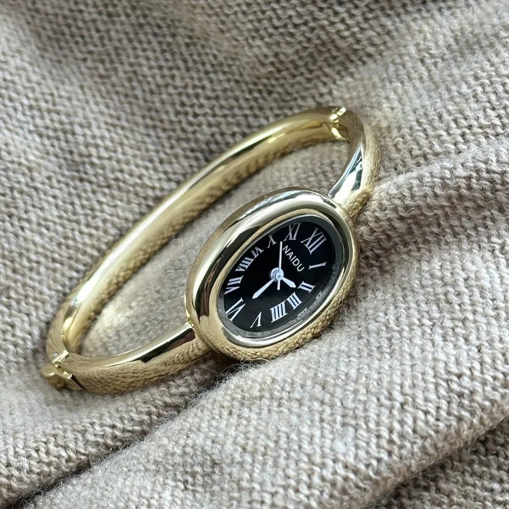 ARVA - 
Famous Brand Bracelet Watch Stainless Steel Strap Gold Watch Fashion Small Dial Ladies Girl Gift Wristwatches Relojes Para Mujer