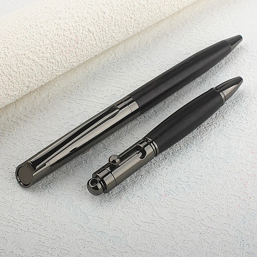 Luxury Heavy Feel Metal Ballpoint Pens School Business Office Signature Roller Pen Writing Student Stationery Supplies