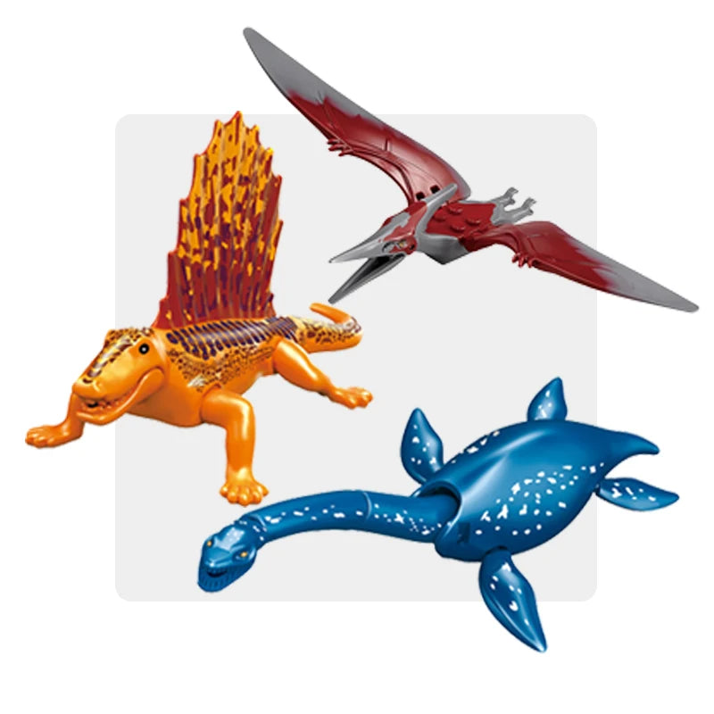 Jurassic World Dinosaurs Velociraptor Triceratops Indominus T-Rex Model Assemble Educational Building Blocks Toys For Kids Gifts