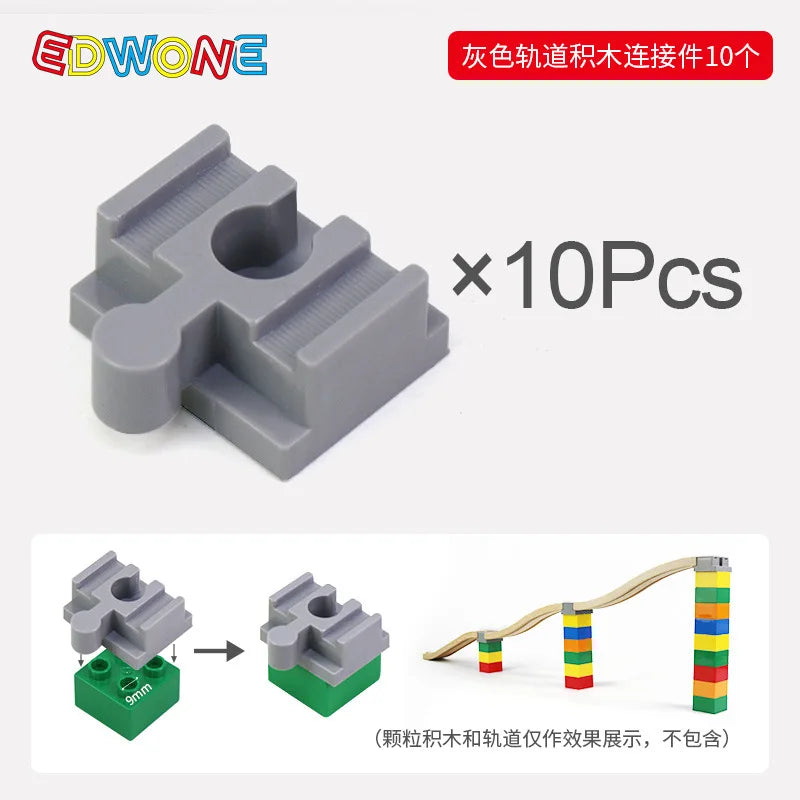 Wooden Train Track Connector Railway Rails Accessories Fit Thomas Train Road Connector Wood Railway Bridge Boys Birthday Gifts