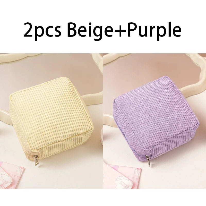 Toiletry - Bag Sanitary Pad Pouch Pad Pouch Cute Cosmetic Storage Pouch Women Small Makeup Bag Cable Case