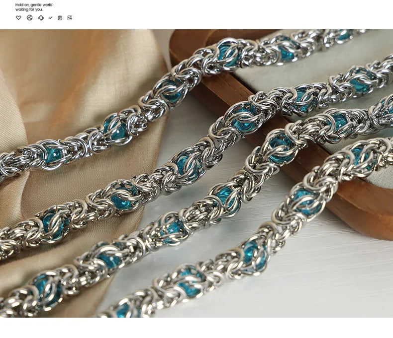 LIORÉ - 
Liora High Quality Stainless Steel Irregularly Chain Necklace Bracelet For Women Men Charm Women's Two Pieces Jewelry Set Gifts