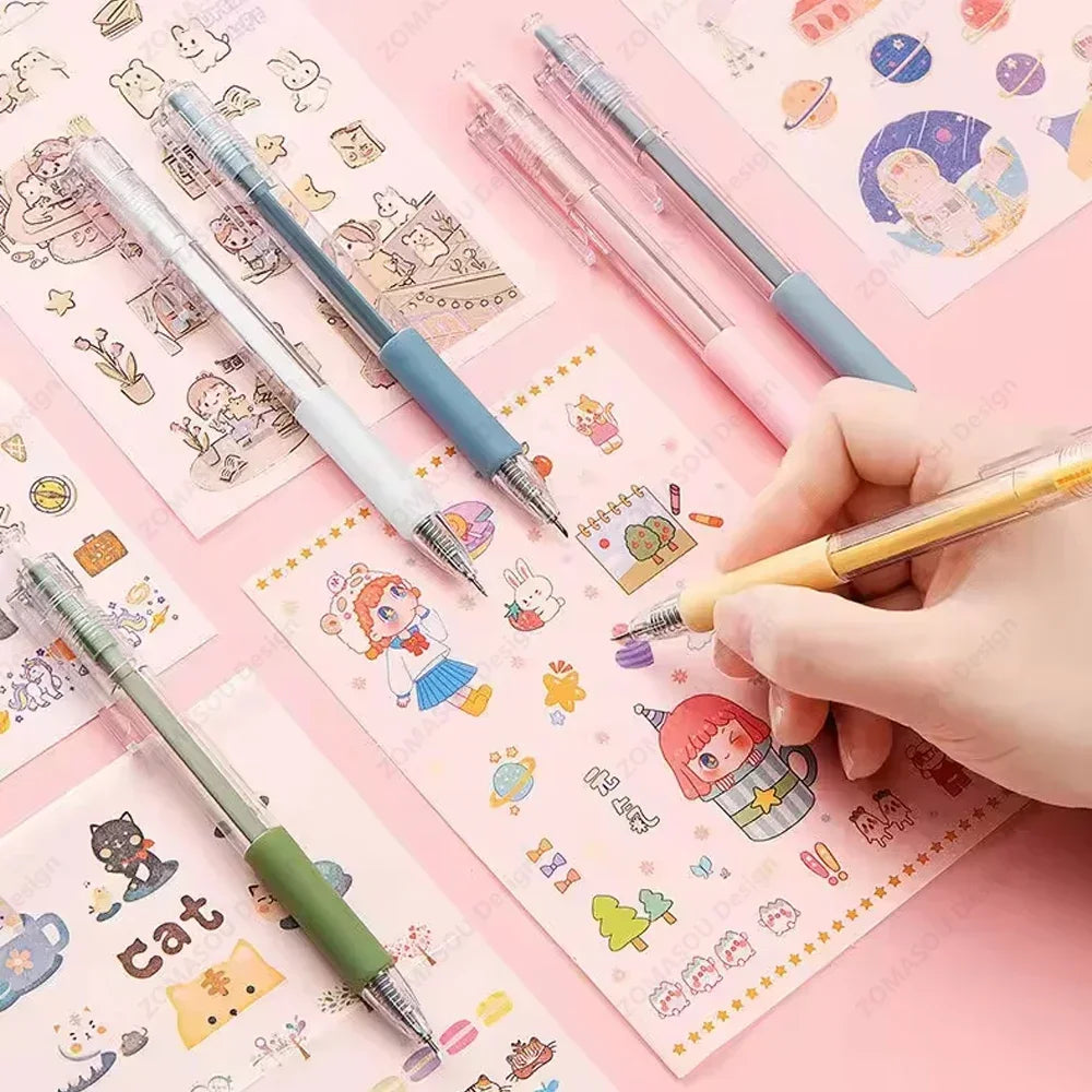 1-60Pcs Paper Cut Knife Pen Art Utility Knife Scrapbooking Cutting Tool DIY 3D Cabin Sticker Tape Cutter Express Box Knife