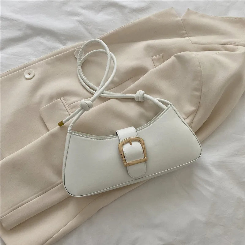 KIRA - 
Women's Shoulder Bag Solid Color Popular Small Bag Trend Summer 2025 New Trendy Crossbody Bag Texture Shoulder Underarm Bag
