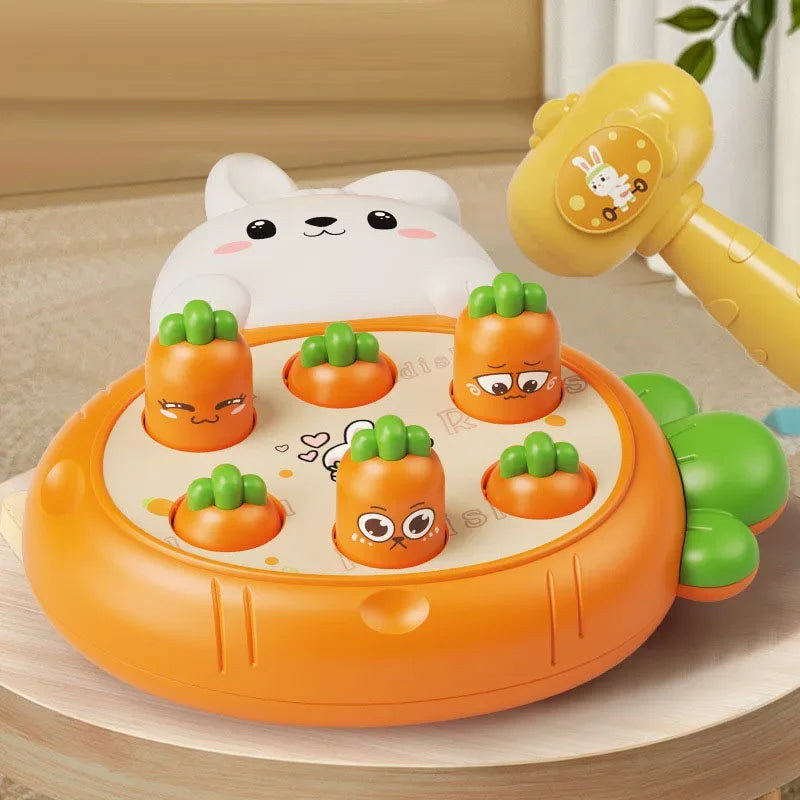Montessori Baby Toys Cartoon Animal Theme Knocking Game Parent Child Board Hammering Game Toddler Educational Birthday Gifts