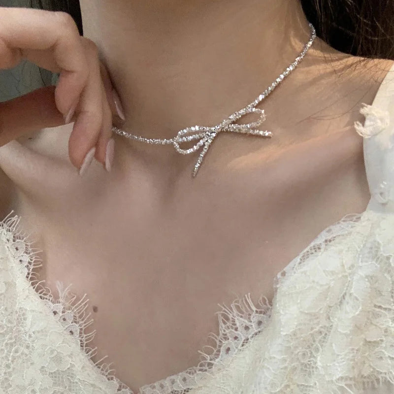 VIVÉA - 
VENTFILLE 925 Sterling Silve Bowknot Anklet for Women Girl Hollowing Out Design Fashion Versatile Jewelry Gift Dropshipping