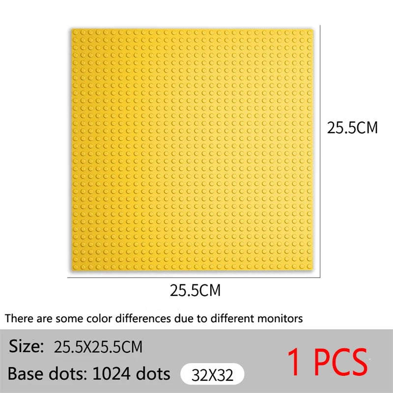 Baseplate 32x32 16X32 Dots Classic Brick Plate Building Blocks DIY Constructor Parts Baseplates Compatible Brands City Friends