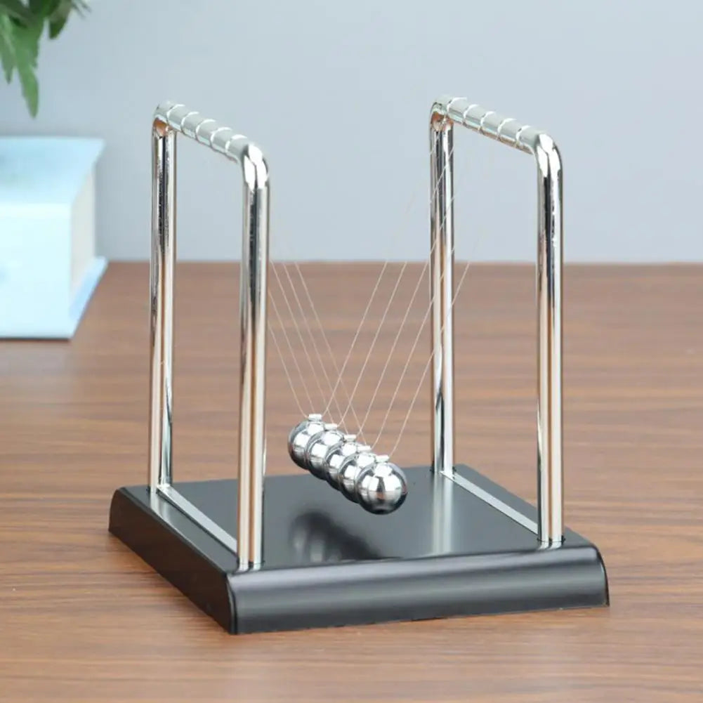 Newton's Cradle Balance Ball Steel Pendulum Motion Toy for Physics Science Education Stress Relief Desk Christmas Home Decor