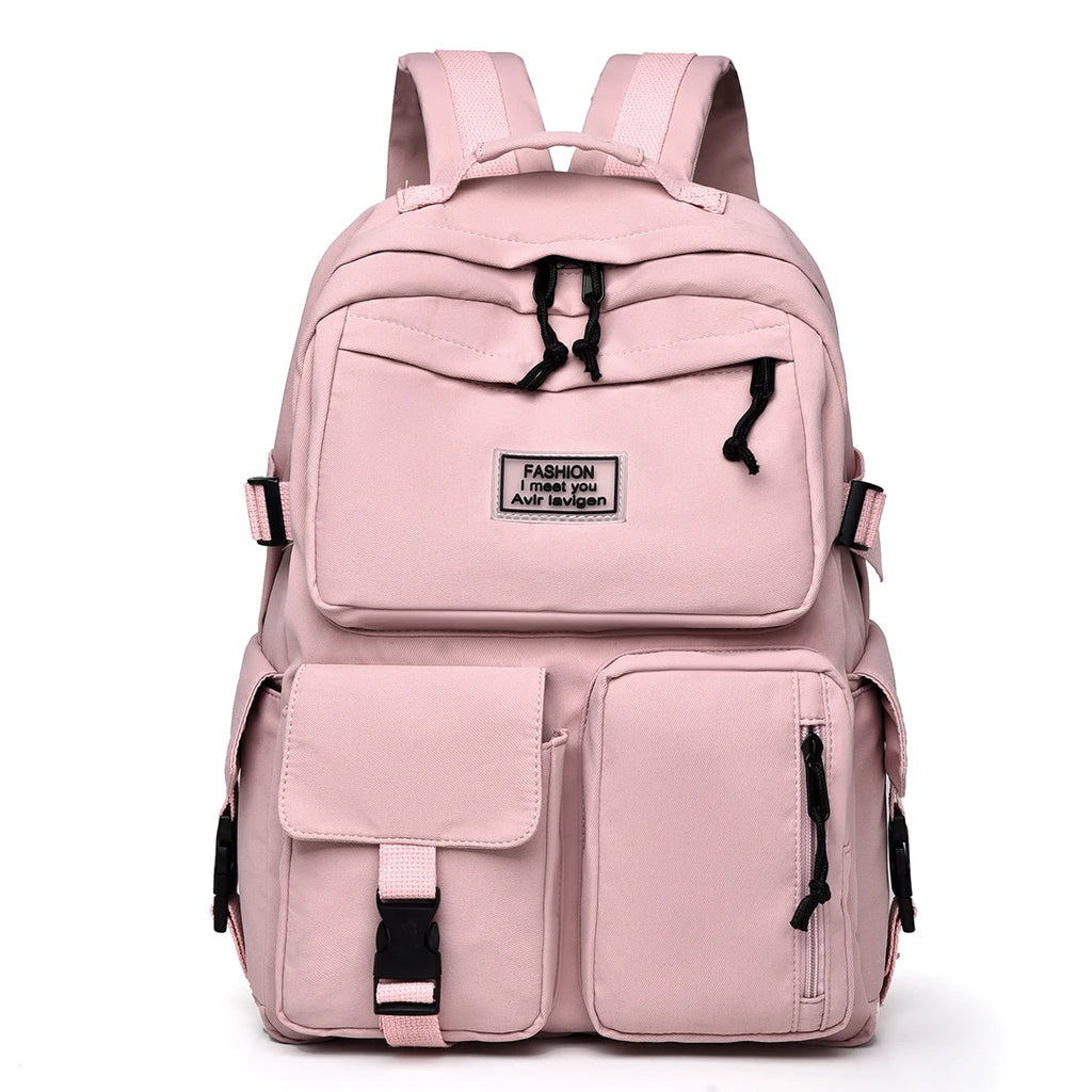 Hot Selling -  Multi Pocket Unisex Backpack, Oxford Material Large Capacity Casual Simple Neutral Style Backpack, Computer Backpack