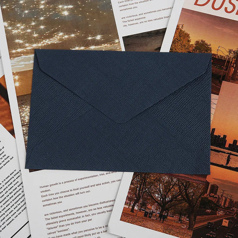 10pcs Linen-Textured Envelope Set - Retro Western Linen Paper for Letters/Invitations Retro Stationery Set