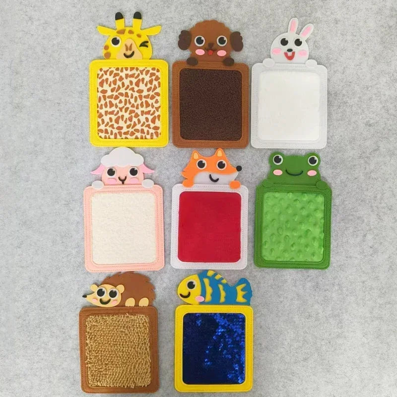 Felt Sensory Mats for Autistic Children Cartoon Animal Cognition Tiles Textured Pads Developmental Preschool Education Toys
